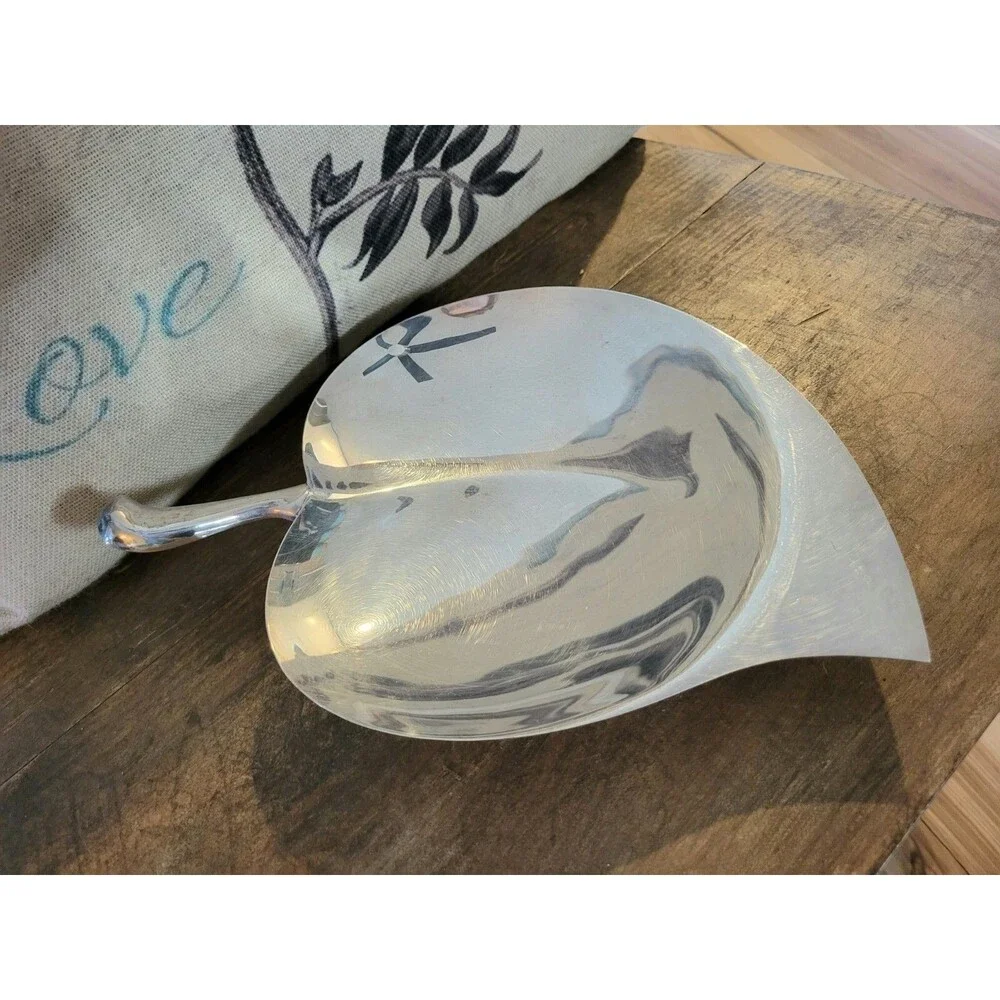 Vintage F.B. Rogers Silver Plate Leaf Trinket Dish - Lovely!
